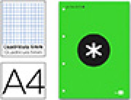 Recarga colada liderpapel antartik quadricula de 5 mm din a4 natural 100 f 100 gr cor verde ,  , 79416 , 8423473794160